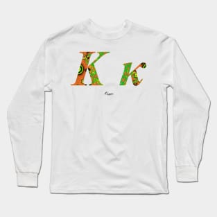 Kappa Greek Alphabet Long Sleeve T-Shirt
